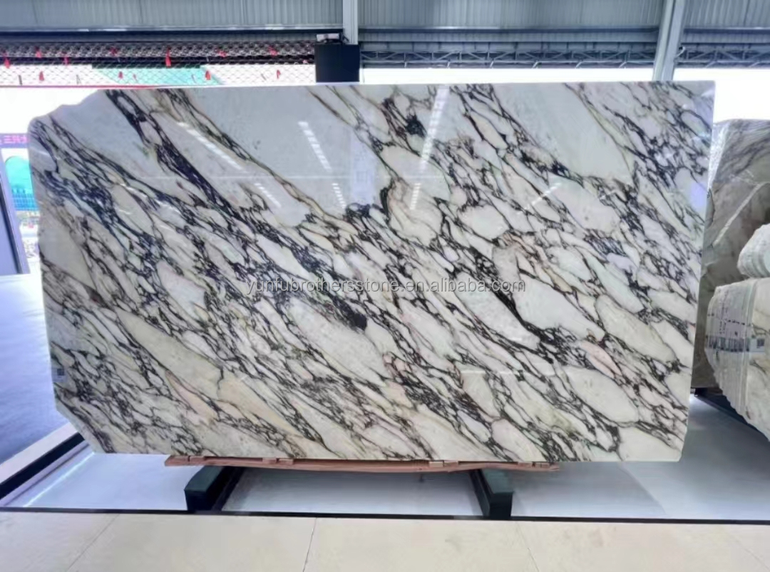 Natural Italian Calacatta Viola Marble Slabs for Modern Kitchen Countertop and Indoor Wall