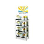 Classical Wine Bottle Display Stand Wooden Coffee Bag Display Rack
