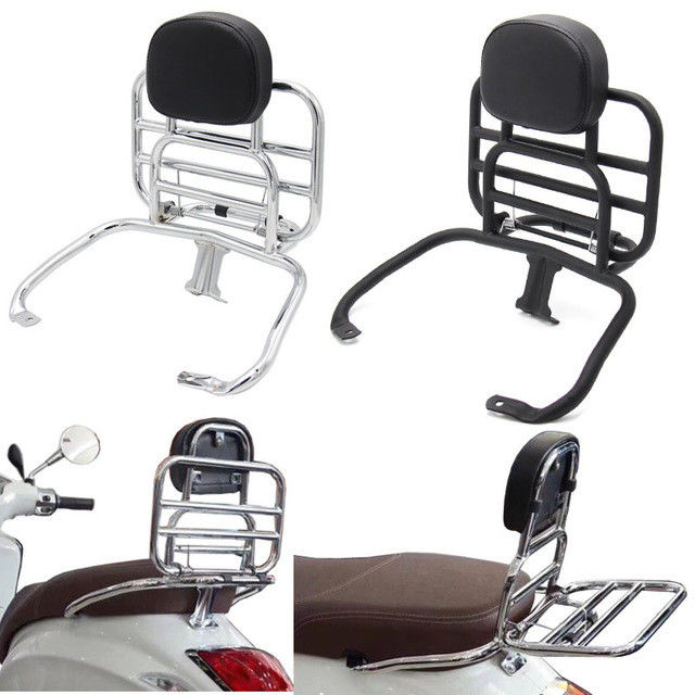 Front / Rear Luggage Rack Chrome Plated For Piaggio Vespa GTS Sprint LX S Privamera