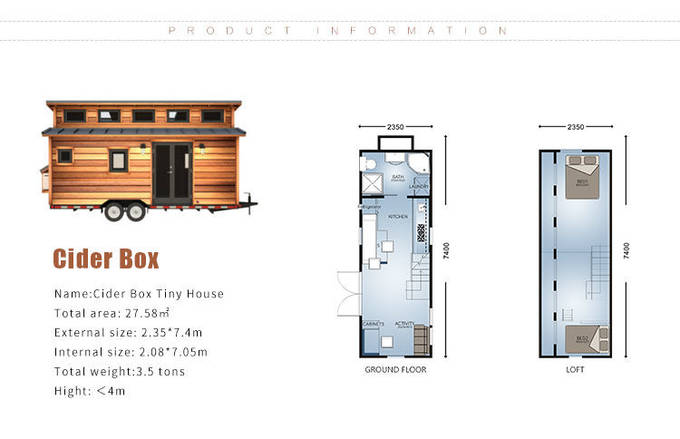 Prefabricated Mini House Modular Prefabricated Light Steel Structure Tiny House On Wheels