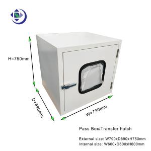 Quality Powder Coated Steel Pass Box For Passing Goods To Clean Room 600x600x600mm wholesale