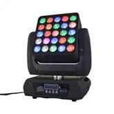 Quality Black Body 25*12W RGBW 4in1 LED Moving Head Light Blinder Matrix Magic Beam Light wholesale