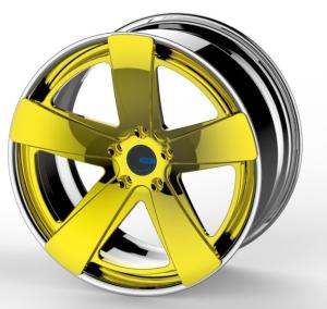 Quality Gold Polish Center 2 Piece Forged Wheel For Audi BMW Benz wholesale