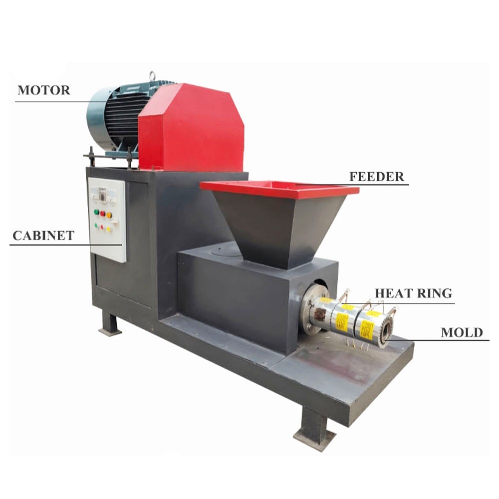 Carbon Steel Material Sawdust Charcoal Briquette Machine 400-500kg/H