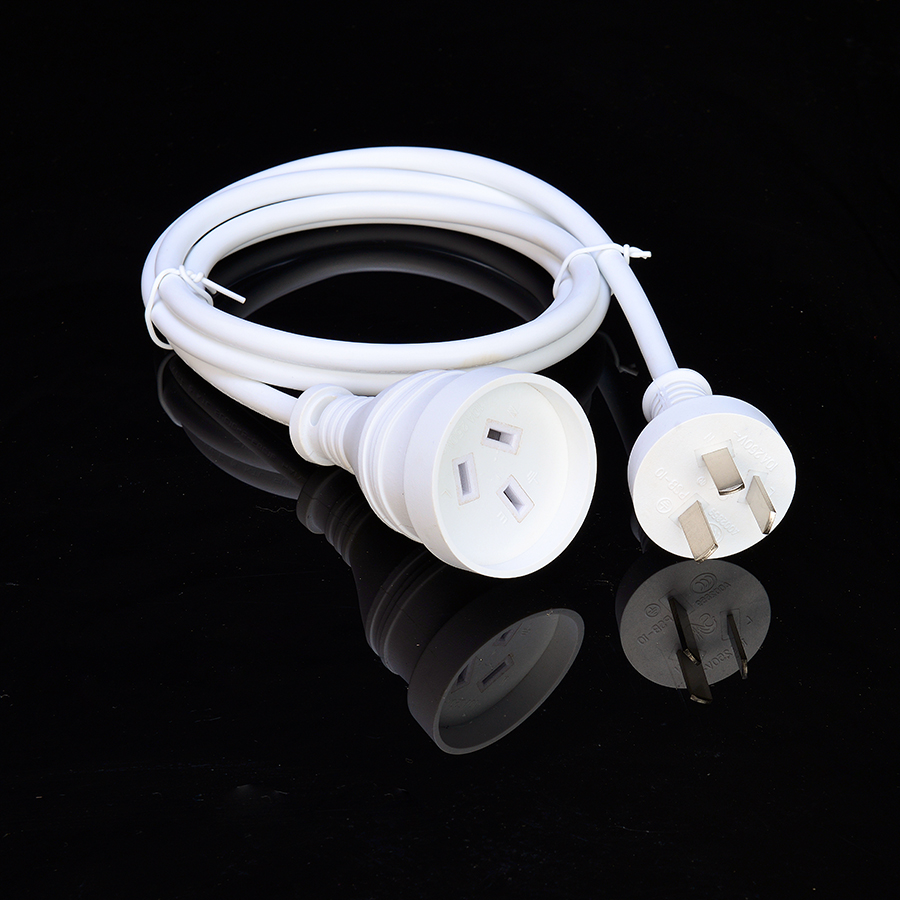 Australian SAA Standard Plug Laptop Power Cord IEC Female End Type 10-15A Rated Current for Home Appliances