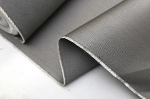 Quality Grey Silicone Reinforced Fiberglass Fabric Smoke And Fire Curtain Fabrics wholesale
