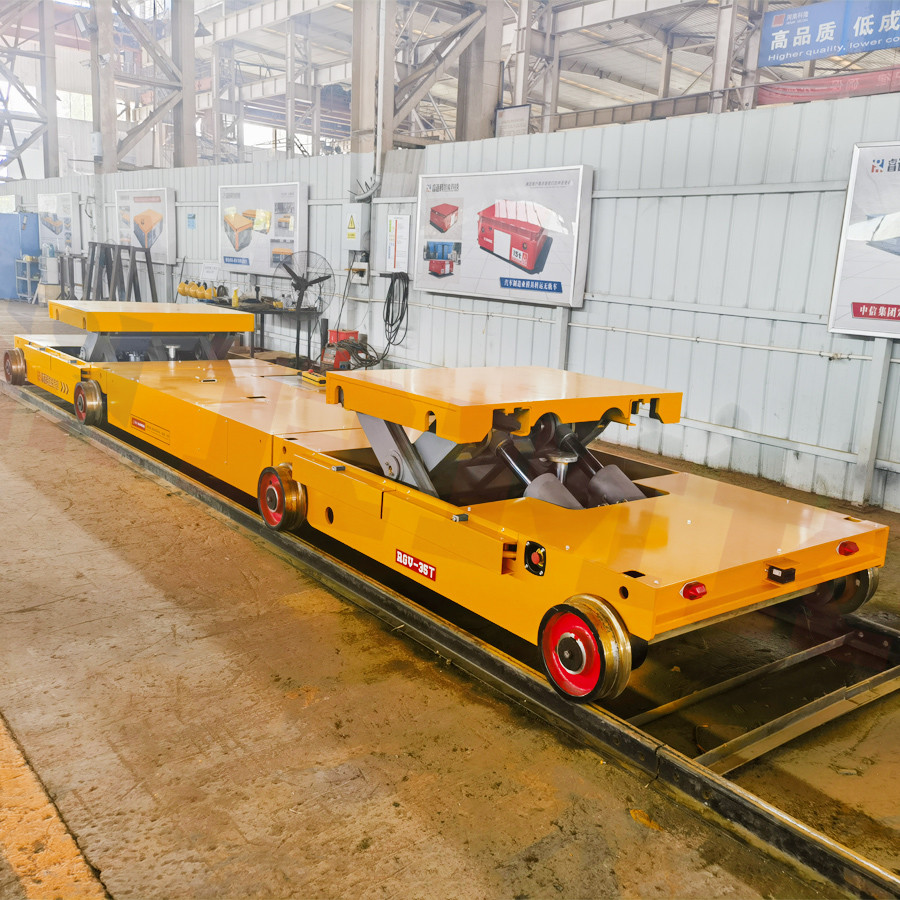 Heavy Load 35 Tons Transformer Lifting Battery Powered Transfer Trolley