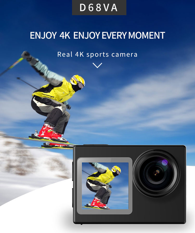 170 Degree Hiking 4K Ultra HD Action Camera Ip68 Helmet Wifi