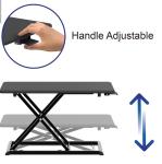 Stainless Steel Standing Folding Lift Table Adjustable Height Office Computer