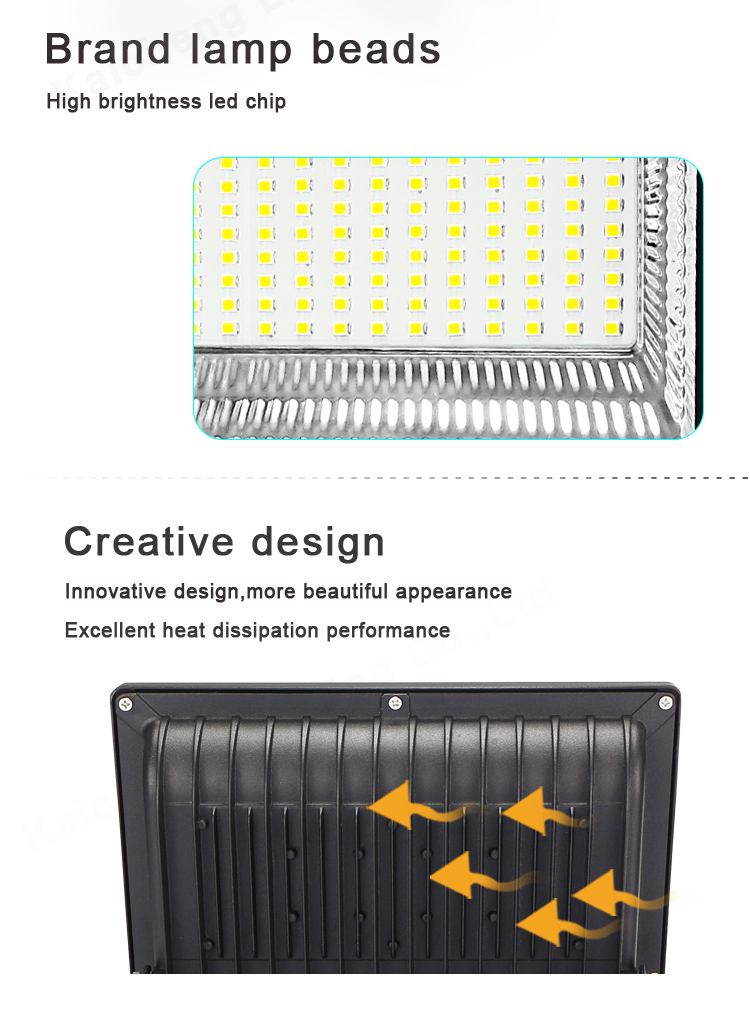 Waterproof Outdooor LED Flood Light SMD Aluminum High Output Rechargeable
