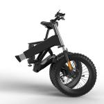 48V Fat Tyre Electric Folding Bike , Mountain Fat Tire Electric Bike 1000w