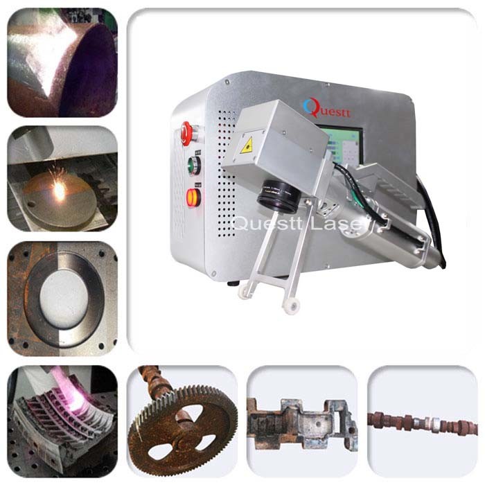 Oxide Cleaning Laser Rust Removal Machine 2 Axis laser head tool
