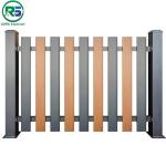 Vertical Slat Contemporary Aluminum Fence Customized Design Colour