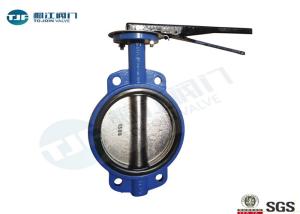 Quality Lever Operated Wafer Butterfly Valve , Cast Iron Concentric Butterfly Valve wholesale