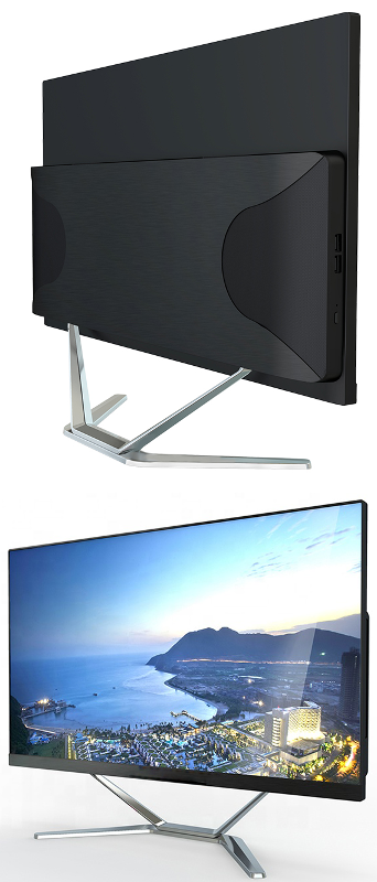 21.5 "23.8" Cheap AIO Core I3 I5 I7 Laptops For Office Gaming computer Desktops Barebone All In One supplier