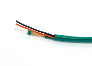 Quality Kx7+2C RG Coaxial Cable , Siamese Coaxial Cable For CCTV 7*0.2BC Stranded Conductor wholesale