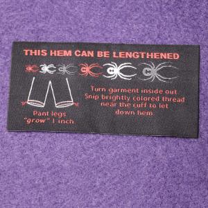 Quality Sew In Fabric Name Tags Cotton Satin For Clothing Apparel Tags wholesale