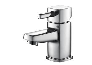 Quality Single Lever Monobloc Chrome High Brass Ceramic Modern Basin Mixer T8182W wholesale