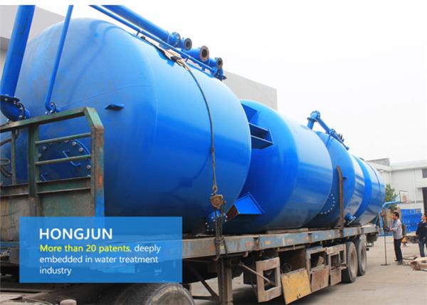 Blue Paint Multimedia Filters Water Treatment Easy Maintenance ISO 9001