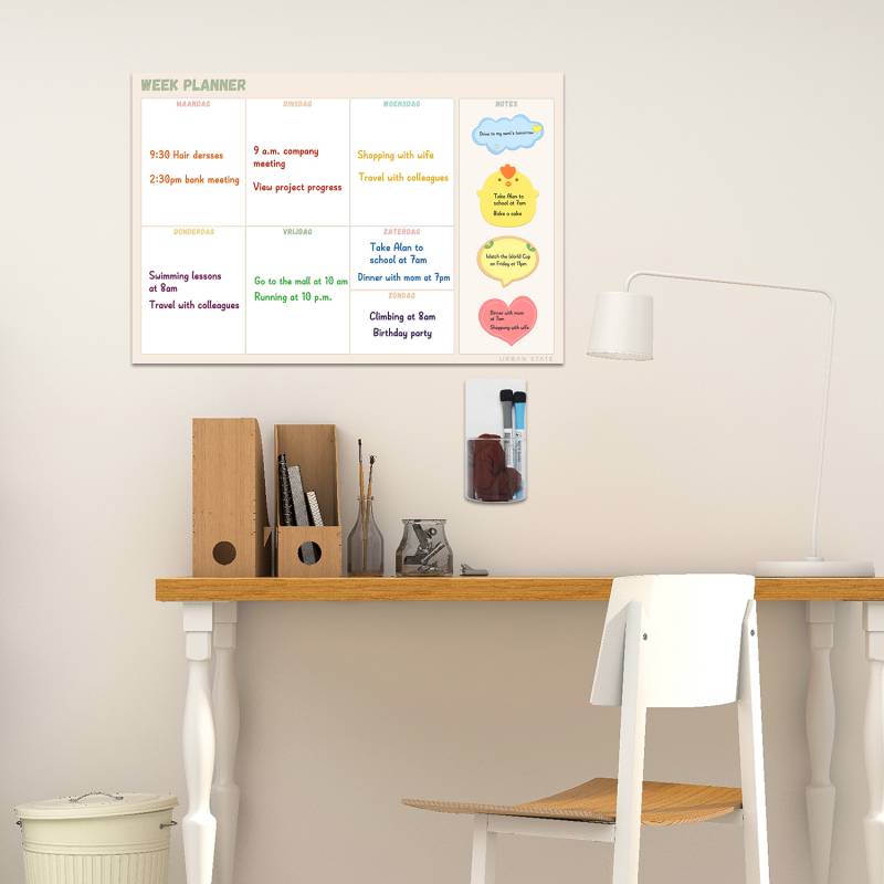 Combination Dry Erase Sticky Memo Board