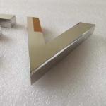 Alphabet Letter Shopfront Signage Silver Mirror 2cm Thickness Fabricated Metal
