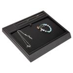 27 * 4 * 20cm Jewelry Display Box Tray Stand Wear Resistant For Necklace