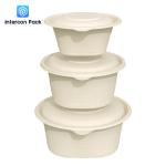 Corn Starch Degradable Lunch Box Eco Friendly Packaging Food Grade