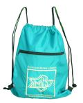 Drawstring 420D nylon fabric back bags with emboidery logo nylon storage bags