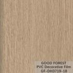Flowability PVC Decorative Film Scratch Resistance Wooden Grain