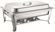Quality 0.65mm pan thick Commercial Cooking Equipment 9L Economy Chafer Foldable wholesale