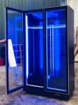 Fan Cooling Glass Door Upright Refrigerator For Sell Monster Energy Drink