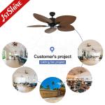 Hotel Decorative Classic Ceiling Fans 52 Inch Energy Saving Flower Design
