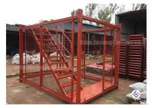 Quality Customized Seal / Box Type Steel Ladder Cage Q235 Steel For Foundation Trench wholesale