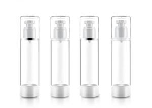 Quality 15ml 30ml Transparent Plastic Bottle , Serum Pump Bottle Highly Clean wholesale