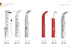 Quality Water Outlet Faucet Shower Columns Panels Aluminium Alloy / Galvanized Steel Sheet wholesale