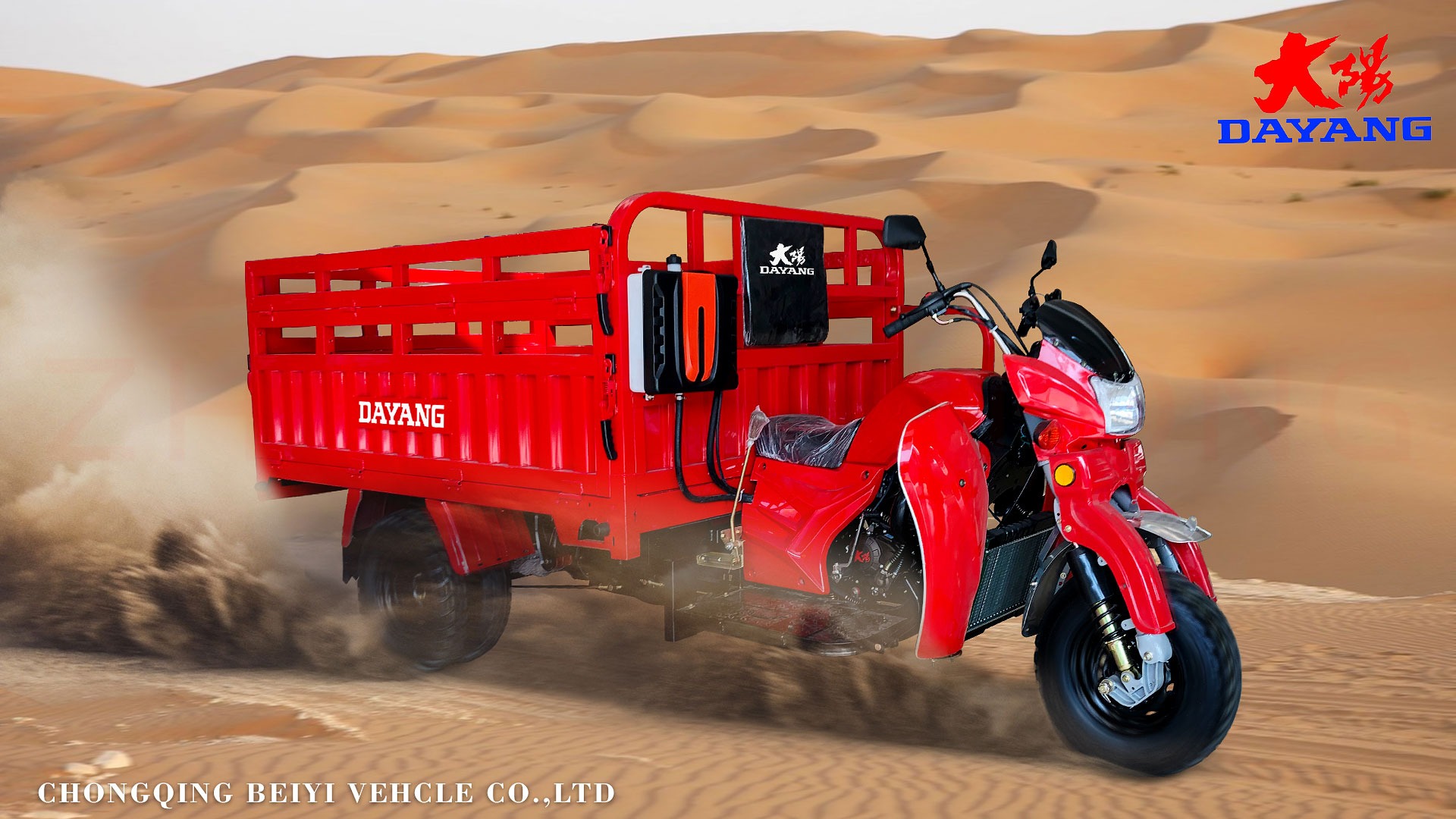 300cc Water Cooled Gasoline Engine Cargo Tricycle with Customized Motor from DAYANG