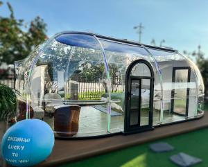 Quality 5.7m2 Double Star Dining Bubble Tent 3M Camping Transparent Clear Bubble Tent wholesale
