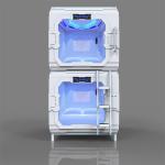 Hostel Vertical Soundproof Capsule Bed Science Fiction Stainless Steel Hand