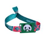 Festival Ticket Disposable RFID Chip Wristband Glossy Surface Custom Design