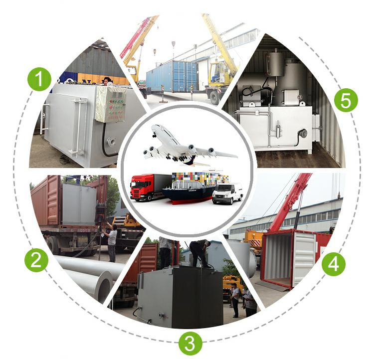 380v/220v Domestic Solid Waste Treatment Incinerator Featuring CHIMNEY Core Components