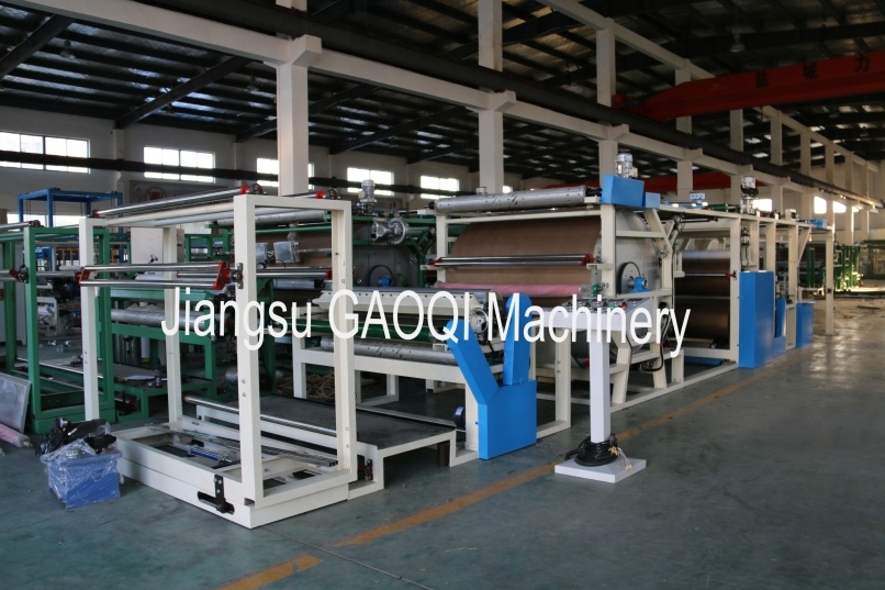Solventless Fleece Lined Jeans Laminating Machine Voltage 380V / 220V/ Customized