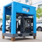10Hp 7.5Kw Diesel Rotary Screw Air Compressor With Pumps Tank For Industrial
