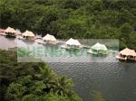 Luxurious Hotels Steel Frame Tent Membrane Cover With Private Deck For Camping