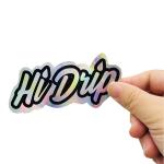 Shiny Die Cutting Sticker Label Custom Printing Logo Hot Stamping