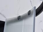 900x900x2150mm Quadrant Shower Enclosure Black 5mm