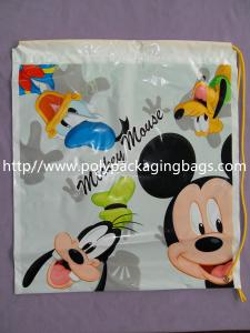 Quality OEM ODM Printed Plastic Drawstring Backpack Bags For Gift Packaging wholesale