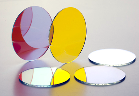Optical Color Filter Round Red Color Cut Off Orange Glass Filters