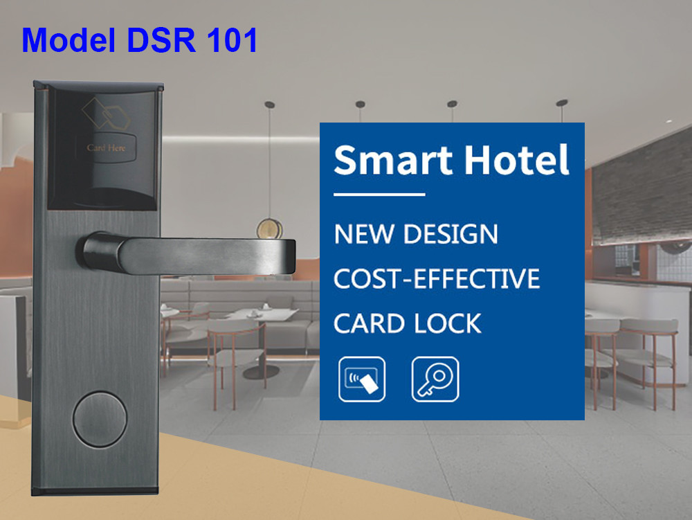 Swipe Card Hotel Electronic Door Lock Smart with Free Management System