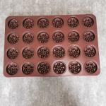 24 Cavity Cake Baking Tray 1.0mm Aluminum Steel Cake Pan PTFE 600*400*30