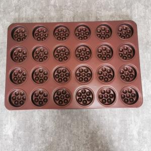 Quality 24 Cavity Cake Baking Tray 1.0mm Aluminum Steel Cake Pan PTFE 600*400*30 wholesale